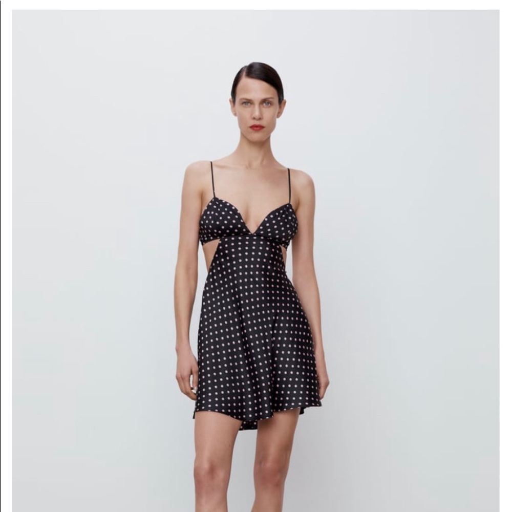 Zara Mini Polka Dot Summer Dress